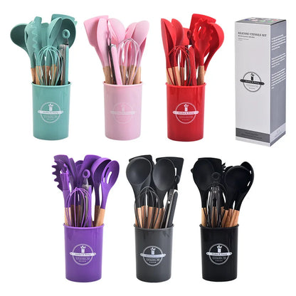 12 Pcs Silicone Kitchen Utensils