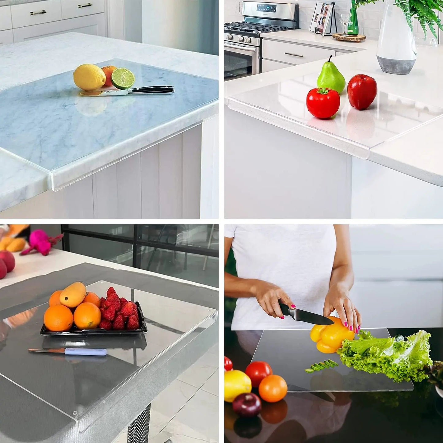 Anti-slip Acrylic Transparent Cutting Board